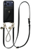 AVY Apple iPhone 17 Pro Max Zwart Leren Hoesje Wallet & Koord Leather and Silver