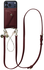 AVY Apple iPhone 17 Pro Max Rood Leren Hoesje Wallet & Koord Leather and Pearls