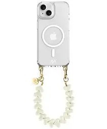AVY Apple iPhone 15 Hoesje met Koord & MagSafe 30CM Cupid Beige afbeelding
