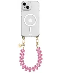 AVY Apple iPhone 15 Hoesje met Koord & MagSafe 30CM Cupid Clear Pink afbeelding