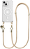 AVY Apple iPhone 15 Hoesje met Koord & MagSafe 130CM Tressé Beige