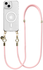 AVY Apple iPhone 15 Hoesje met Koord & MagSafe 130CM Tressé Pink