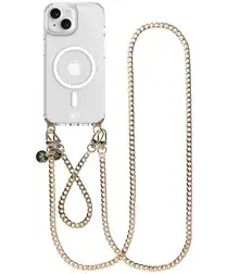 AVY Apple iPhone 15 Hoesje met Koord & MagSafe Set Aurum Lien afbeelding