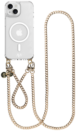 AVY Apple iPhone 15 Hoesje met Koord & MagSafe Set Aurum Lien