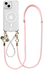 AVY Apple iPhone 15 Hoesje met Koord & MagSafe Set Pearl & Rope Pink