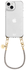 AVY Apple iPhone 15 Hoesje Met Koord 30CM Silver Spark