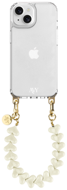 AVY Apple iPhone 15 Hoesje Met Koord 30CM Cupid Beige