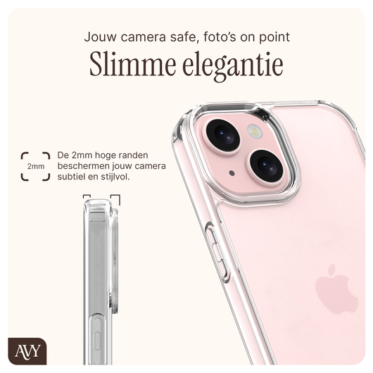 AVY Apple iPhone 15 Hoesje Met Koord 32CM Aurum Gold afbeelding 6