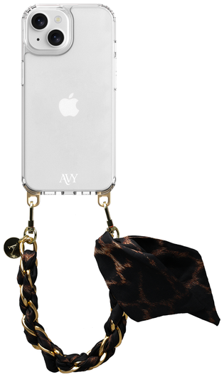AVY Apple iPhone 15 Hoesje Met Koord 32CM Panthera Chic afbeelding 1