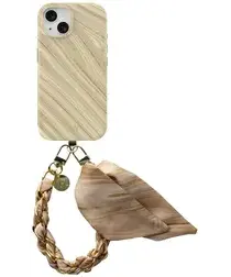 AVY Apple iPhone 15 MagSafe Hoesje met Koord 32CM Aurum Gold afbeelding