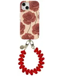 AVY Apple iPhone 15 MagSafe Hoesje met Koord 30CM Hearts & Roses afbeelding