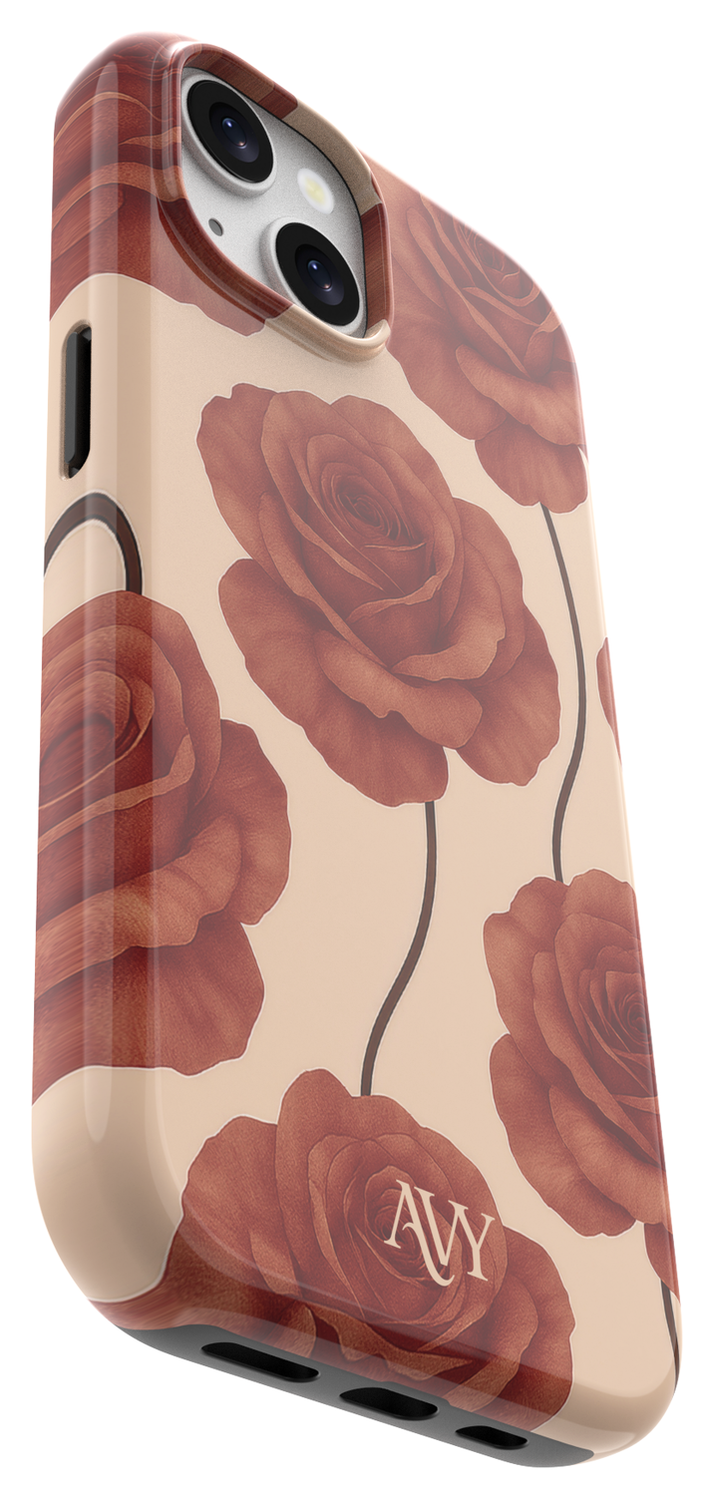 AVY Apple iPhone 15 MagSafe Hoesje met Koord 130CM Botanique Roses afbeelding 14