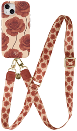 AVY Apple iPhone 15 MagSafe Hoesje met Koord 130CM Botanique Roses