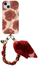 AVY Apple iPhone 15 MagSafe Hoesje met Koord 32CM Botanique Roses
