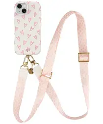 AVY Apple iPhone 15 MagSafe Hoesje met Koord 130CM Cupid Blush afbeelding