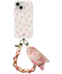 AVY Apple iPhone 15 MagSafe Hoesje met Koord 32CM Cupid Blush afbeelding