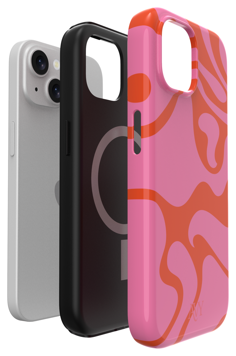 AVY Apple iPhone 15 MagSafe Hoesje met Koord 130CM Rosé Twist afbeelding 15