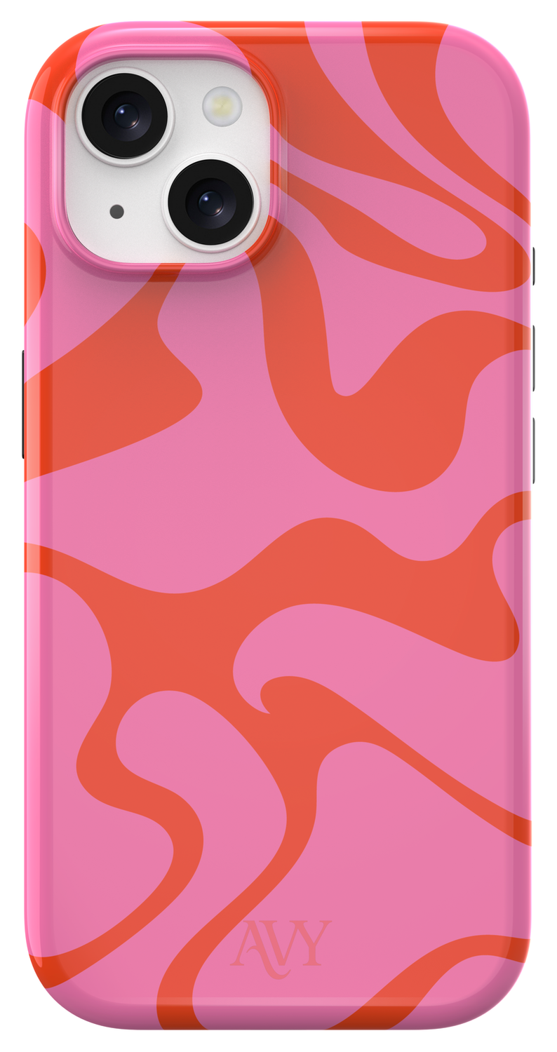 AVY Apple iPhone 15 MagSafe Hoesje met Koord 32CM Rosé Twist afbeelding 12