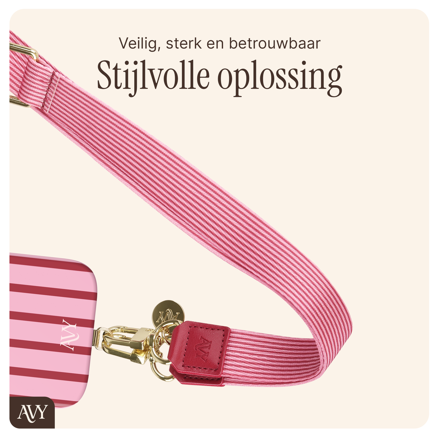 AVY Apple iPhone 15 MagSafe Hoesje met Koord 130CM Linea Sol afbeelding 10