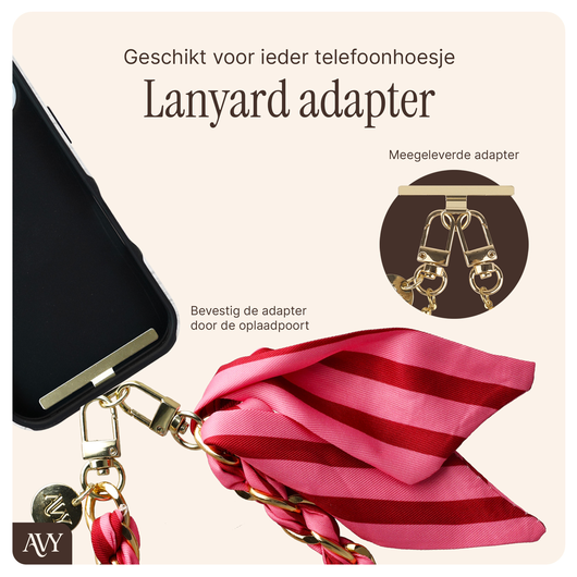 AVY Apple iPhone 15 MagSafe Hoesje met Koord 32CM Linea Sol afbeelding 11