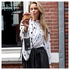 AVY Apple iPhone 15 Zwart Leren Hoesje met Wallet & Koord Leather and Pearls afbeelding 19