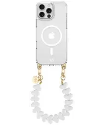 AVY Apple iPhone 15 Pro Hoesje met Koord & MagSafe 30CM Cupid White afbeelding