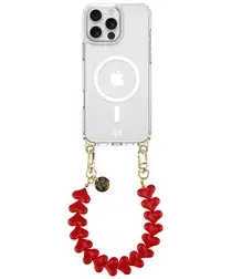 AVY Apple iPhone 15 Pro Hoesje met Koord & MagSafe 30CM Cupid Red afbeelding