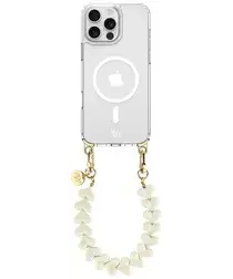 AVY Apple iPhone 15 Pro Hoesje met Koord & MagSafe 30CM Cupid Beige afbeelding