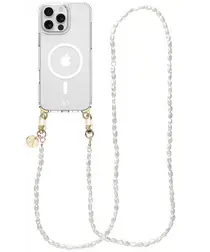 AVY Apple iPhone 15 Pro Hoesje met Koord & MagSafe 120CM Perla Chic Long afbeelding