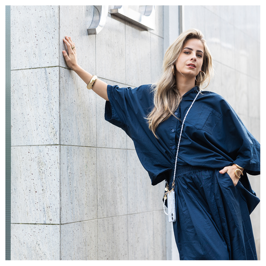 AVY Apple iPhone 15 Pro Hoesje met Koord & MagSafe 120CM Perla Chic Long afbeelding 5