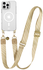 AVY Apple iPhone 15 Pro Hoesje met Koord & MagSafe 130CM Aurum Gold