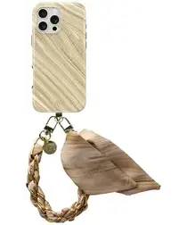 AVY Apple iPhone 15 Pro MagSafe Hoesje met Koord 32CM Aurum Gold afbeelding