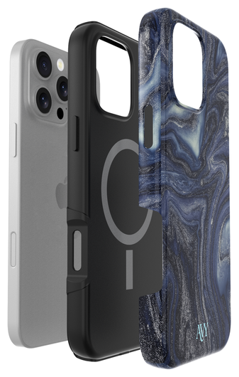 AVY Apple iPhone 15 Pro MagSafe Hoesje met Koord 30CM Marmer Hearts afbeelding 17