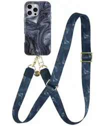 AVY Apple iPhone 15 Pro MagSafe Hoesje met Koord 130CM Obscura Blue afbeelding