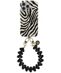 AVY Apple iPhone 15 Pro MagSafe Hoesje met Koord 30CM Zebra Hearts afbeelding