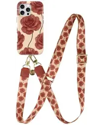 AVY Apple iPhone 15 Pro MagSafe Hoesje met Koord 130CM Botanique Roses afbeelding