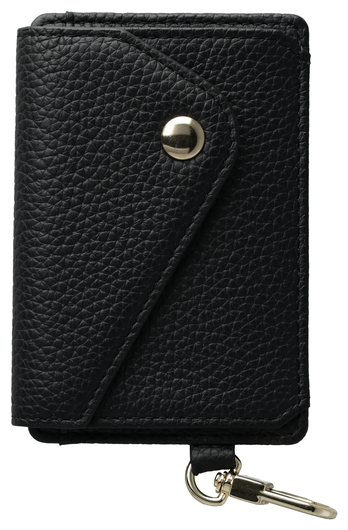 AVY Apple iPhone 15 Pro Zwart Leren Hoesje met Wallet & Koord Leather and Pearls afbeelding 15
