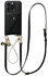 AVY Apple iPhone 15 Pro Zwart Leren Hoesje met Wallet & Koord Leather and Pearls afbeelding 1