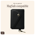 AVY Apple iPhone 15 Pro Zwart Leren Hoesje met Wallet & Koord Leather and Silver afbeelding 9