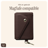 AVY Apple iPhone 15 Pro Bruin Leren Hoesje met Wallet & Koord Leather and Pearls afbeelding 9
