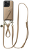 AVY Apple iPhone 15 Pro Beige Leren Hoesje met Wallet & Koord Leather Set afbeelding 1