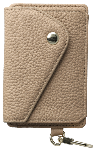AVY Apple iPhone 15 Pro Beige Leren Hoesje met Wallet & Koord Leather and Pearls afbeelding 16