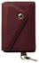 AVY Apple iPhone 15 Pro Rood Leren Hoesje met Wallet & Koord Leather and Gold afbeelding 16