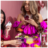 AVY Apple iPhone 15 Pro Rood Leren Hoesje met Wallet & Koord Leather and Gold afbeelding 2