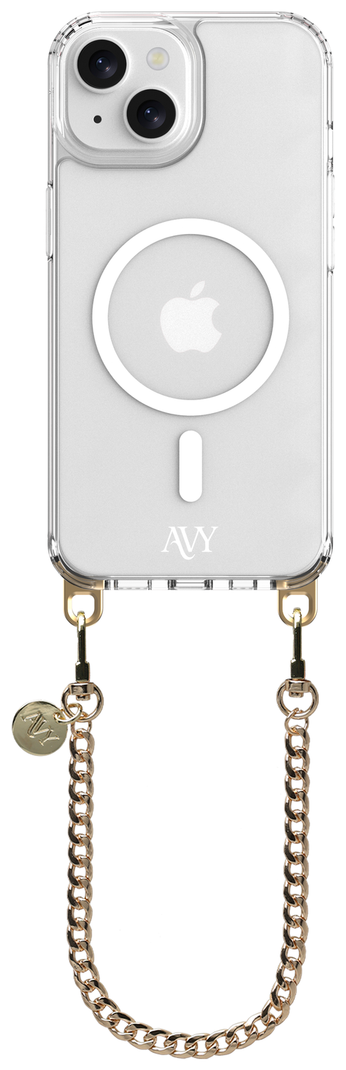 AVY Apple iPhone 13 / 14 Hoesje met Koord & MagSafe 30CM Aurum Lien afbeelding 1