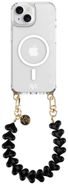 AVY Apple iPhone 13 / 14 Hoesje met Koord & MagSafe 30CM Cupid Black