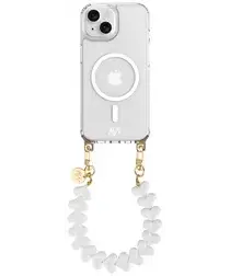 AVY Apple iPhone 13 / 14 Hoesje met Koord & MagSafe 30CM Cupid White afbeelding