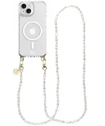 AVY Apple iPhone 13 / 14 Hoesje met Koord & MagSafe 120CM Perla Chic Long afbeelding