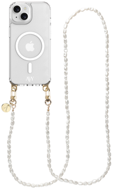 AVY Apple iPhone 13 / 14 Hoesje met Koord & MagSafe 120CM Perla Chic Long