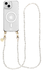 AVY Apple iPhone 13 / 14 Hoesje met Koord & MagSafe 120CM Perla Chic Long